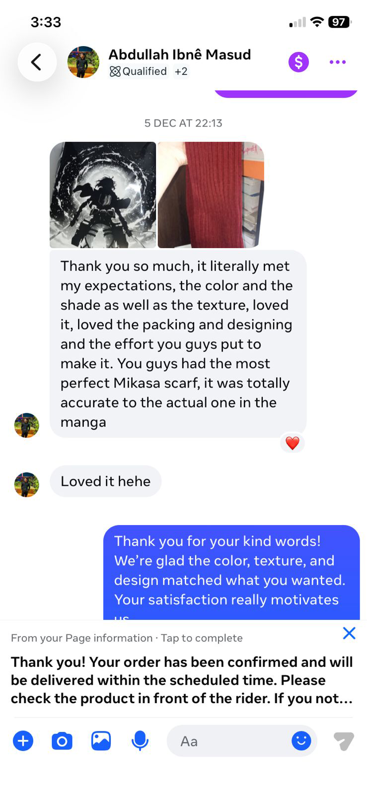 Mikasa Ackerman Muffler - New Winter Collection - Image 7