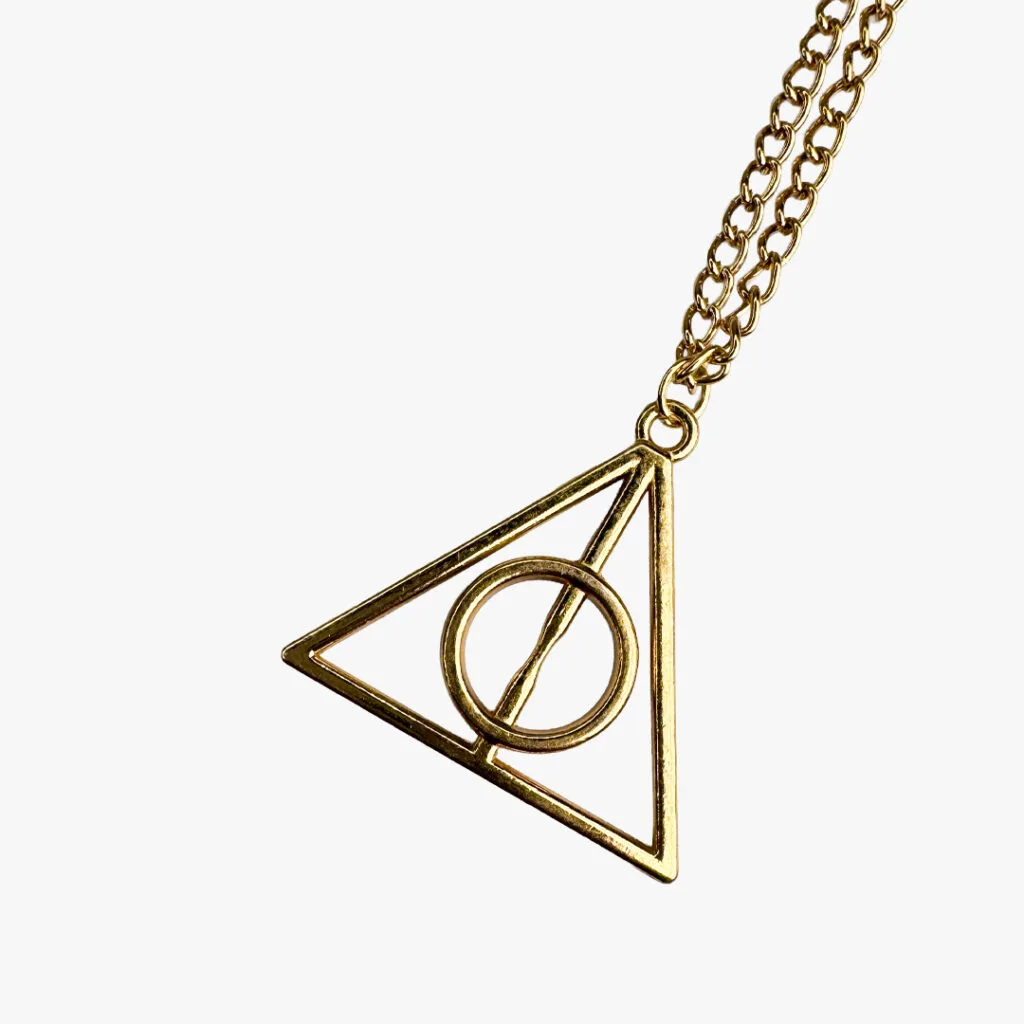 Deathly Hallows Necklace – Golden