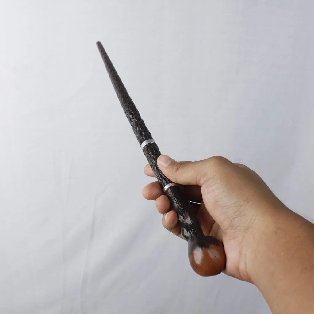Mad-Eye Moody Wand in hand