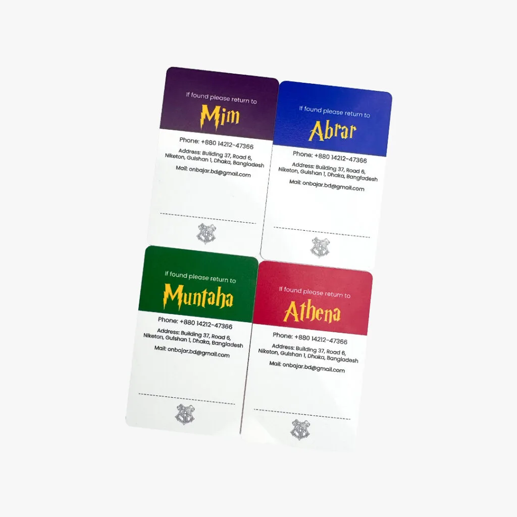Personalized Harry Potter Bag Tag with NFC