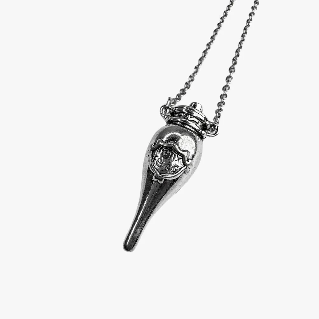Felix Felicis Potion Bottle Necklace – Silver