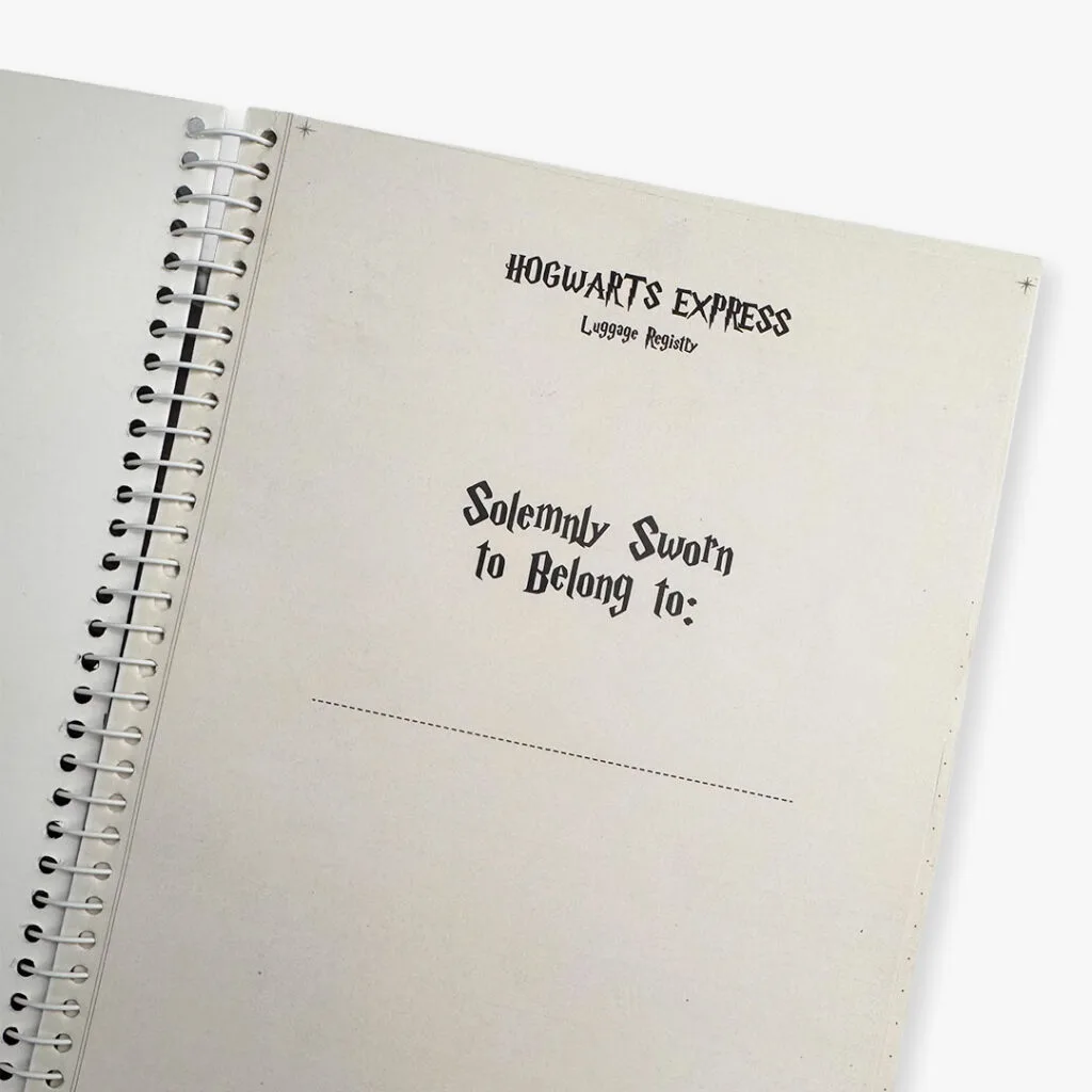 Harry Potter Theme Notebook