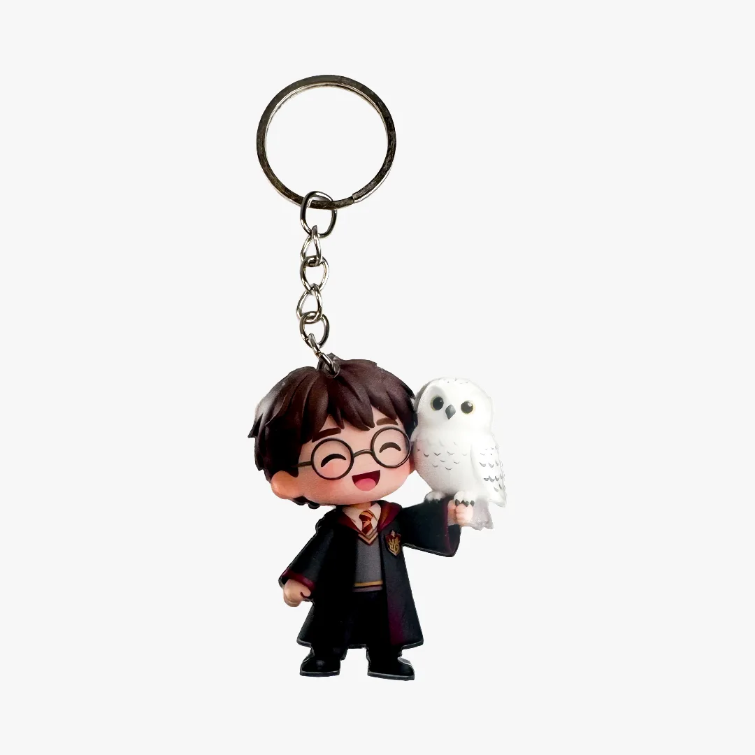 Smiling Harry Potter with Owl