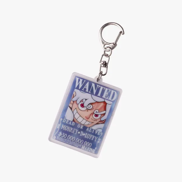 Luffy Blue Wanted Poster Acrylic Keyring