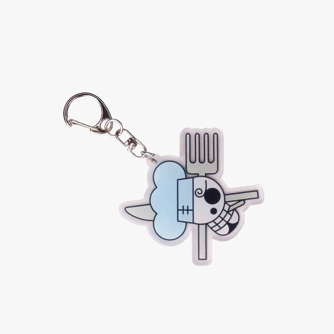 Sanji Jolly Roger Acrylic Keyring