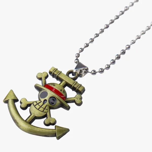 One Piece Antique Bronze Anchor Necklace
