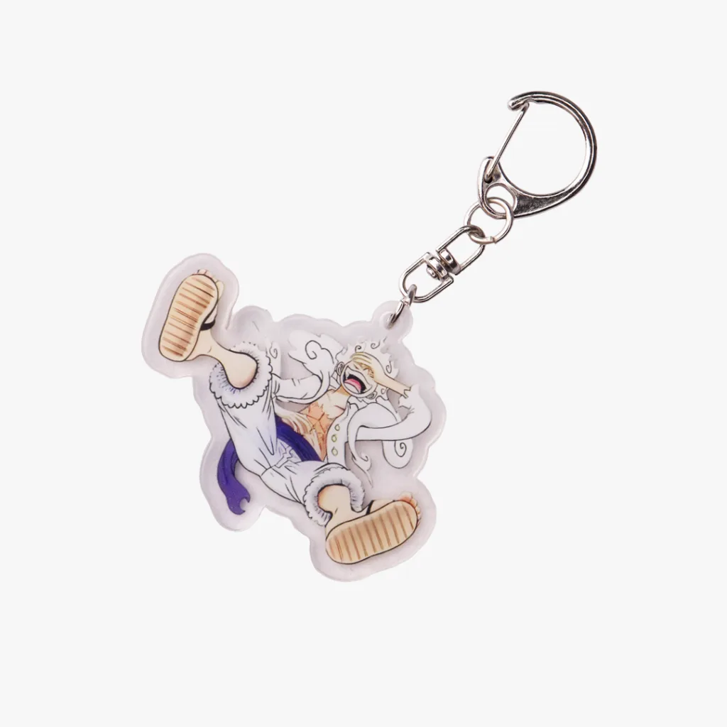 Luffy Gear 5 Laughing Pose Acrylic Keyring