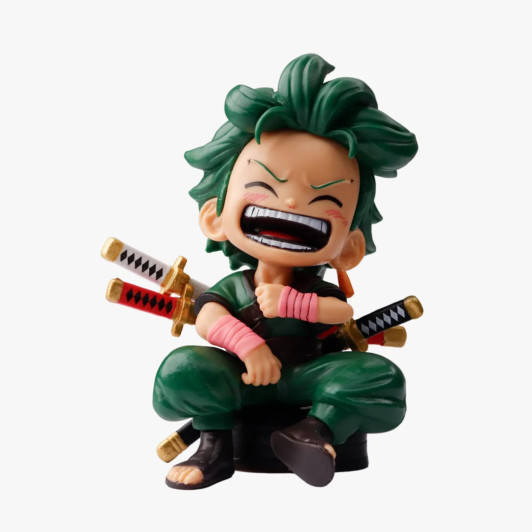 Roronoa Zoro Laughing Seated Chibi Figurine