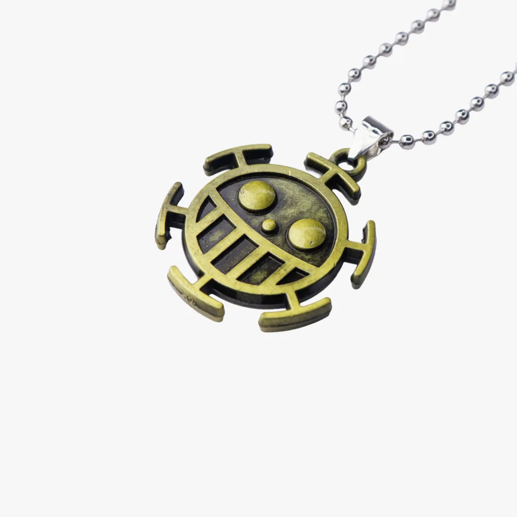 One Piece Bronze Heart Pirates Necklace
