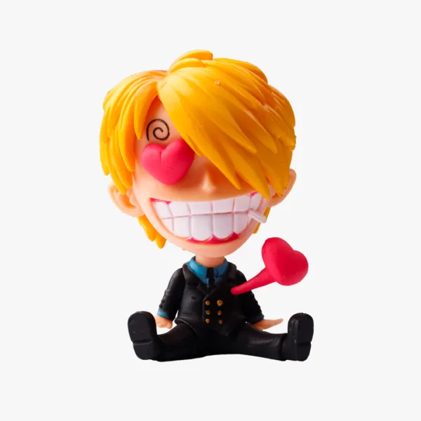 Sanji Heart Eyes Seated Chibi Figurine