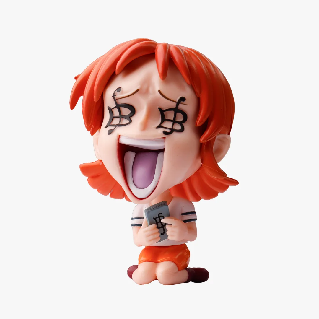 Nami Money Eyes Kneeling Chibi Figurine