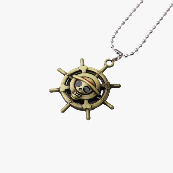Straw Hat Pirates Ship Wheel Necklace