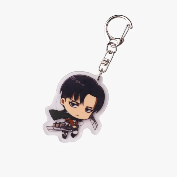 Levi Ackerman Combat Stance Chibi Acrylic Keyring