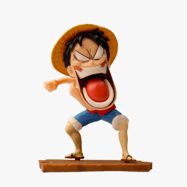 Luffy Funny Wide-Open Mouth Figurine