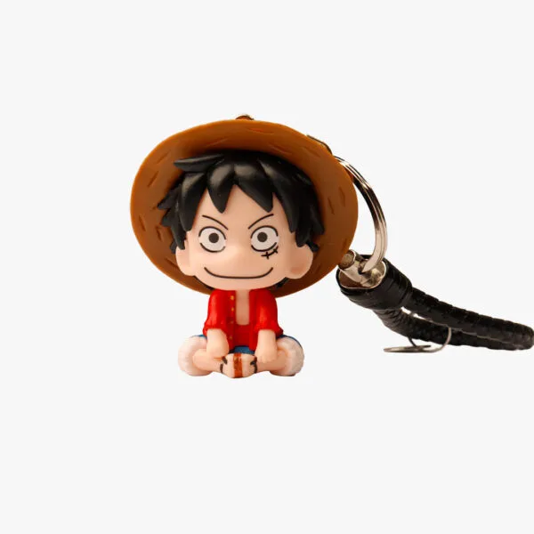 Luffy Sitting Chibi Figurine Keychain