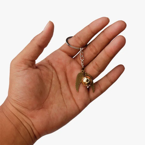 Golden Snitch Metal Keyring