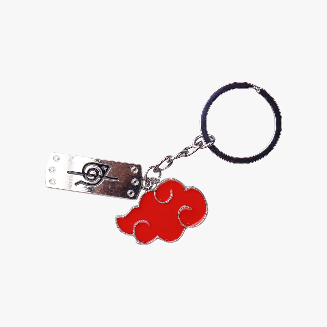 Akatsuki & Rogue Leaf Village Symbol Metal Keychain