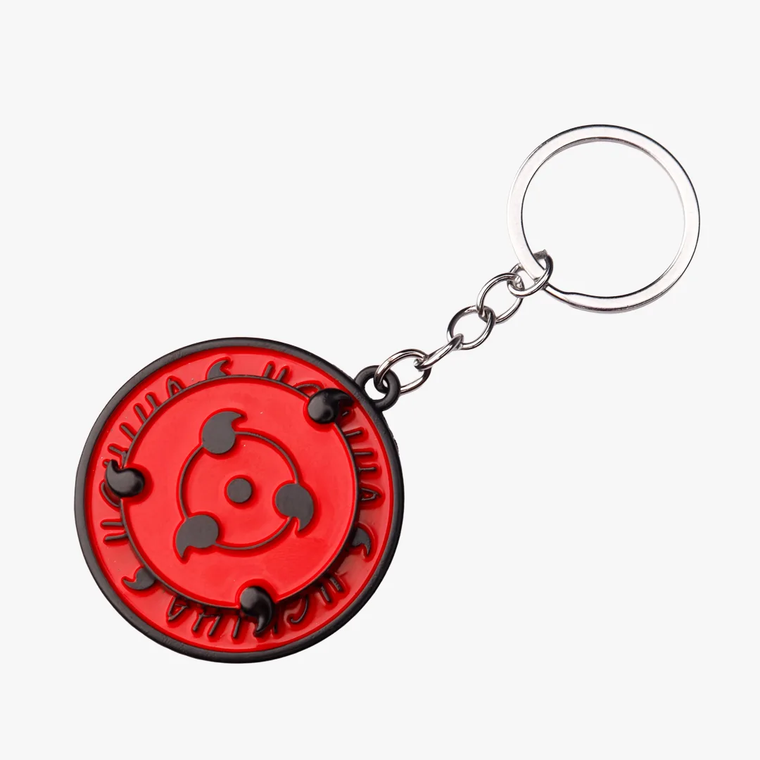 Naruto Uchiha Clan Sharingan Metal Keychain