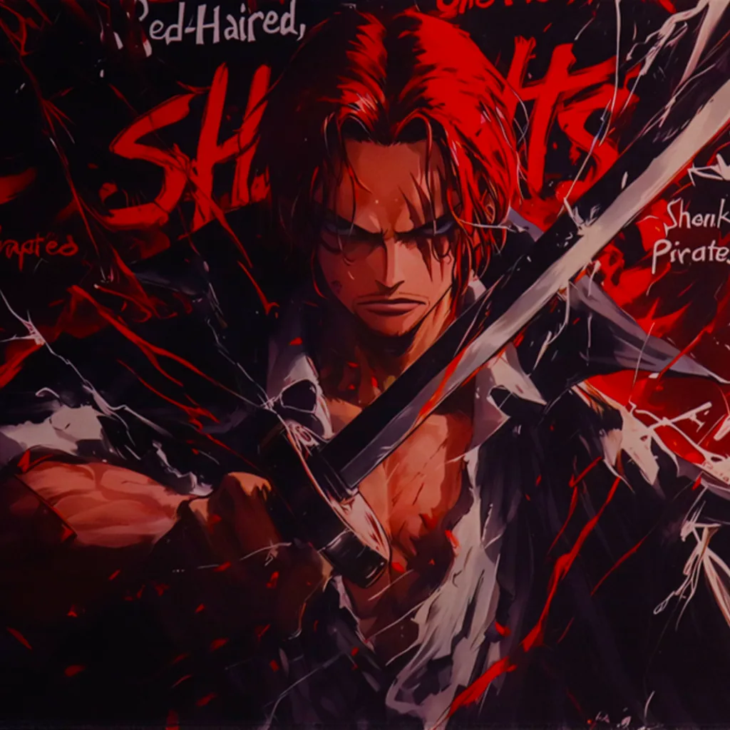 Red-Haired Shanks Anime Desk Mat