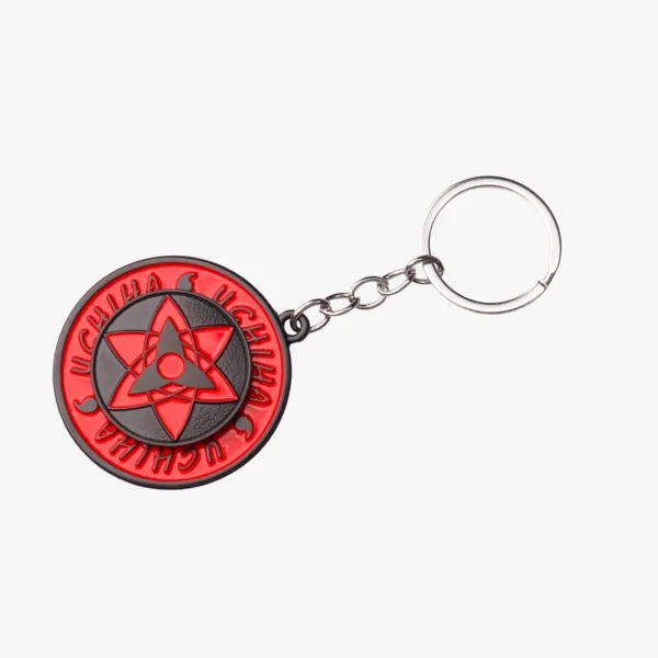Naruto Sasuke Mangekyou Sharingan Metal Keychain
