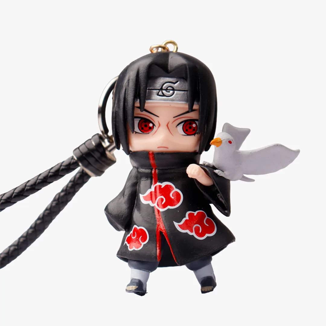 Itachi Uchiha with Crow Chibi Keychain